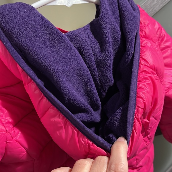 MICHAEL Michael Kors toddler girls puffer coat fleece lined with hood - Picture 7 of 12